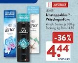 Unstoppables-Wäscheparfüm Angebote von Lenor bei ALDI SÜD Sindelfingen für 4,44 €