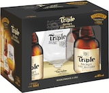 Coffret 4 Bières Blonde Triple + 1 Verre - TRIPLE SECRET DES MOINES à 9,20 € dans le catalogue Intermarché Super