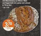 Malzkornbrot im Angebot bei V-Markt in Regensburg Malzkornbrot Angebote bei V-Markt Regensburg für 3,70 €