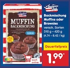 Backmischung Muffins oder Brownies bei Netto Marken-Discount im Braubach Prospekt für 1,99 €