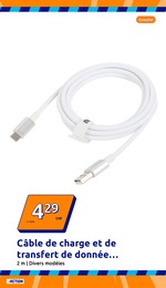 Prix et réduction Câble Usb dans le prospectus Action en cours Offre Câble Usb dans le catalogue Action du moment à la page 3