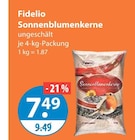 Nüsse im V-Markt Prospekt Sonnenblumenkerne von Fidelio im aktuellen V-Markt Prospekt für 7,49 €