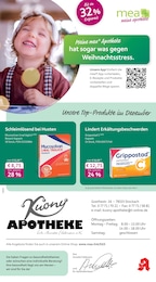 mea - meine apotheke Prospekt für Stockach mit 4 Seiten mea - meine apotheke Prospekt "Unsere Dezember-Angebote" für Stockach, 4 Seiten, 01.12.2025 - 31.12.2025