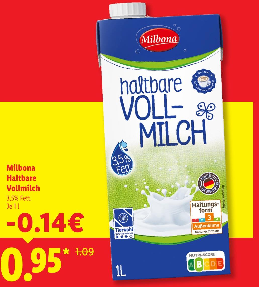 Haltbare Vollmilch