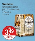 Warsteiner Pilsener im V-Markt Prospekt Warsteiner Pilsener von Warsteiner im aktuellen V-Markt Prospekt für 3,49 €