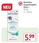 Bestview Augentropfen Aloe + von Rossmann im aktuellen Rossmann Prospekt für 5,99 €