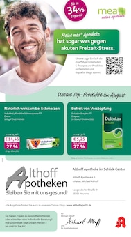 mea - meine apotheke Prospekt Unsere August-Angebote mit 4 Seiten