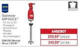 Stabmixer GSM 1015 D Angebote von Metro Professional bei METRO Krefeld für 249,89 €