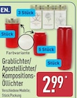 Grablichter/Apostellichter/Kompositions-Ăllichter im ALDI Nord Prospekt Grablichter/Apostellichter/Kompositions-Ăllichter von im aktuellen ALDI Nord Prospekt fĂŒr 2,99 âŹ