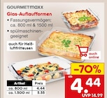 Glas-Auflaufformen Angebote von GOURMETmaxx bei Netto Marken-Discount Bornheim für 4,44 €