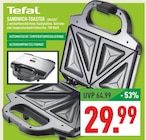 SANDWICH-TOASTER im Angebot bei Marktkauf in Gladbeck SANDWICH-TOASTER Angebote von Tefal bei Marktkauf Gladbeck für 29,99 €