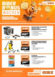 OBI Prospekt für Wethau mit 1 Seite OBI Prospekt für Wethau: BIBER BONUS WOCHEN, 1 Seite, 01.05.2023 - 31.05.2023
