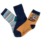 Lot De 3 Paires De Mini-Chaussettes Ou Chaussettes Enfant Inextenso à 2,99 € dans le catalogue Auchan Hypermarché