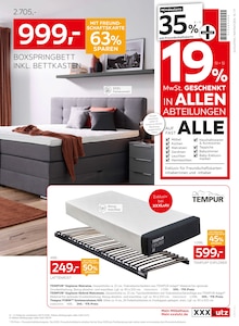 Boxspringbett im XXXLutz Möbelhäuser Prospekt "NR.1 BEIM PREIS" mit 41 Seiten (Frankfurt (Main))