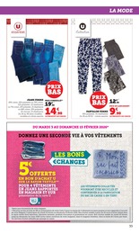 Prix et réduction Jean Femme dans le prospectus Super U en cours Offre Jean Femme dans le catalogue Super U du moment à la page 33
