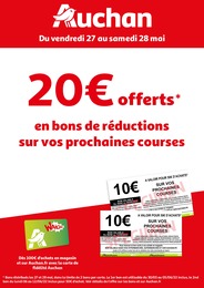 Auchan Catalogue "Auchan", 1 page, Moisselles,  27/05/2022 - 28/05/2022