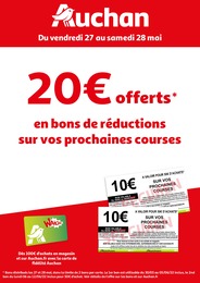 Catalogue Auchan à La Pomponnette, avec 1 page Prospectus Auchan à La Pomponnette, "Auchan", 1 page, 27/05/2022 - 28/05/2022