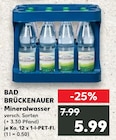 Mineralwasser im Angebot bei Kaufland in Schweinfurt Mineralwasser Angebote von Bad Brückenauer bei Kaufland Schweinfurt für 5,99 €