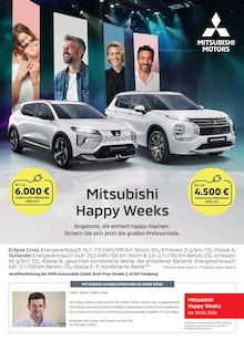Aktueller Mitsubishi Prospekt für Rangsdorf und Ungebung, Seite zum blättern Mitsubishi Prospekt Mitsubishi Happy Weeks mit Seite in Rangsdorf und Umgebung