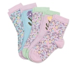 5 Paar Kinder-Socken, Blumen für 7,99 € bei Tchibo im Supermarkt im Angebot 5 Paar Kinder-Socken, Blumen im aktuellen Tchibo im Supermarkt Prospekt