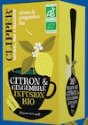 Infusion Citron Gingembre Bio - Clipper dans le catalogue Intermarché Hyper