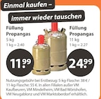 Füllung Propangas bei V-Markt im Heimertingen Prospekt für 11,99 €