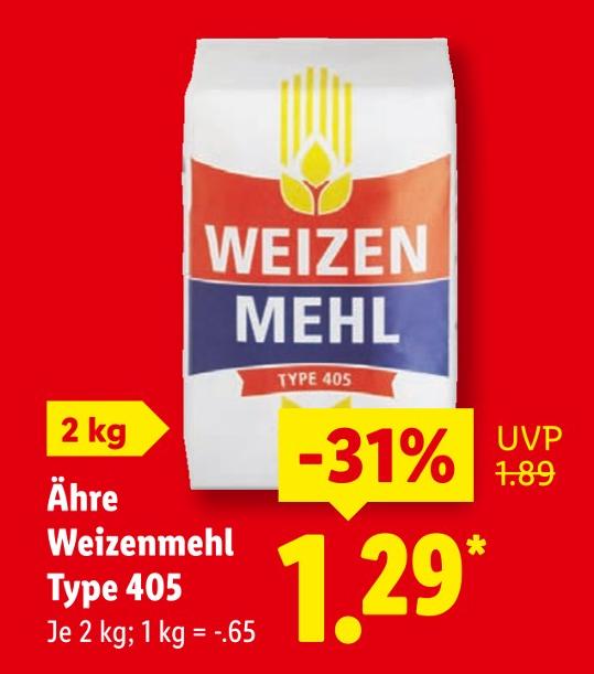 Ähre Weizenmehl Type 405