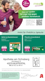 mea - meine apotheke Prospekt für Wuppertal mit 4 Seiten mea - meine apotheke Prospekt "Unsere September-Angebote" für Wuppertal, 4 Seiten, 01.09.2025 - 30.09.2025