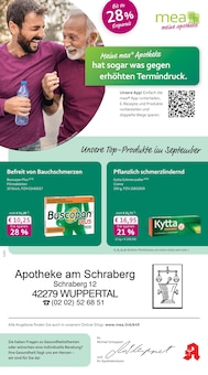 Aktueller mea - meine apotheke Prospekt "Unsere September-Angebote" Seite 1 von 4 Seiten für Wuppertal