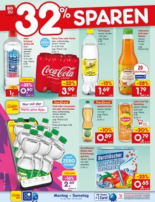Coca Cola im Netto Marken-Discount Prospekt "Aktuelle Angebote" mit 69 Seiten (Karlsruhe)