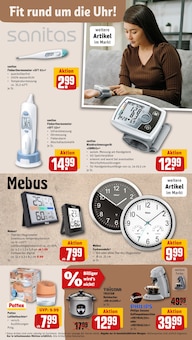 Wanduhr im REWE Prospekt "Dein Markt" mit 30 Seiten (Oldenburg)