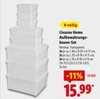 Aufbewahrungsboxen-Set im Angebot bei Lidl in Bielefeld Aufbewahrungsboxen-Set Angebote von Livarno Home bei Lidl Bielefeld für 15,99 €