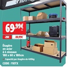 Étagère en acier à 4 niveaux à Screwfix dans Cléon