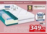 7 Zonen Matratze im Segmüller Prospekt Taschenfederkernmatratze Novum 2.0 von Ergo Dream im aktuellen Segmüller Prospekt für 349,00 €