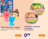 Figurines pour crayon en promo chez Action Tours à 0,99 €