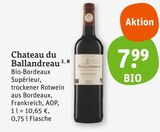 Bio-Bordeaux Supérieur von Chateau du Ballandreau im aktuellen tegut Prospekt für 7,99 €