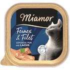 Miamor Feines & Filet Geflügel Pur & Lachs 100 g Angebote von Miamor bei Zookauf Dinslaken für 0,79 €