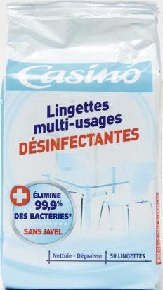 Lingettes Multi-usages Désinfectantes