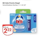 Frische-Siegel im Angebot bei GLOBUS in Weimar Frische-Siegel Angebote von WC Ente bei GLOBUS Weimar für 2,22 €