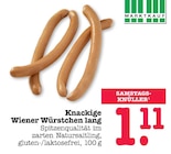 Aktuelle Wiener Würstchen Angebote bei E center in Mannheim Aktuelles Knackige Wiener Würstchen lang Angebot bei E center in Mannheim ab 1,11 €
