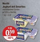 Joghurt mit Smarties von Nestlé im aktuellen V-Markt Prospekt für 0,59 €