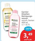 Mizellen Reinigungswasser von Garnier im aktuellen budni Prospekt