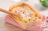 Tagliatelles Carbonara ou Gratin de Pâtes Bacon 3 Fromages ou Gratin Dauphinois Jambon - U Express à Châteauroux Tagliatelles Carbonara ou Gratin de Pâtes Bacon 3 Fromages ou Gratin Dauphinois Jambon en promo chez U Express Châteauroux à 2,15 €