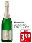 Sekt im Angebot bei EDEKA in Pirmasens Sekt Angebote von Mumm bei EDEKA Pirmasens für 3,99 €