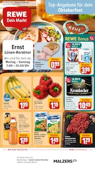Aktueller REWE Prospekt "Dein Markt" Seite 1 von 31 Seiten für Lünen