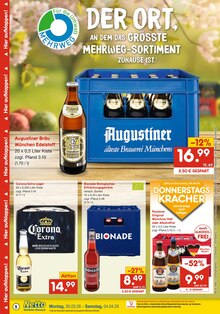 Bier im Netto Marken-Discount Prospekt "DER ORT, AN DEM DU IMMER AUSGEZEICHNETE PREISE FINDEST." mit 6 Seiten (Weiden (Oberpfalz))