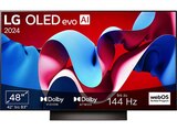 OLED48C47LA OLED evo TV (Flat, 48 Zoll / 121 cm, 4K, SMART TV, webOS 24 mit ThinQ) von LG im aktuellen MediaMarkt Saturn Prospekt für 1.079,00 €