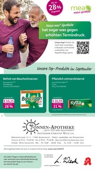 Aktueller mea - meine apotheke Prospekt (Sindelfingen, 4 Seiten zum blättern mea - meine apotheke Prospekt Unsere September-Angebote mit 4 Seiten