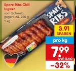 Aktuelles Spare Ribs Chili Ingwer Angebot bei Netto Marken-Discount in Saarbrücken ab 7,99 €