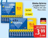 Aktuelles Longlife Power Mignon AA Angebot bei Marktkauf in Leipzig ab 3,99 €